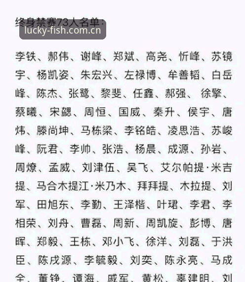 中国足球反腐风暴深度解读：17人终身禁足名单分析与平台观赛指南